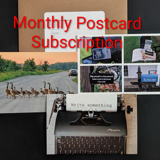 The Postcard Club - 12 Month Subscription (3 Postcards - Stamps Included!) (Copy)